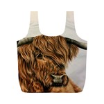 Highland Cow  Giclee Full Print Recycle Bag (M) Front