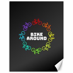 Bike Around Canvas 12  X 16  by CuteKingdom