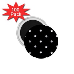 Black And White Baseball Motif Pattern 1 75  Magnets (100 Pack)  by dflcprintsclothing