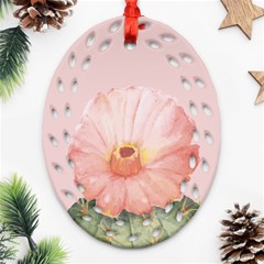 Rose Cactus Ornament (oval Filigree) by goljakoff