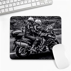 Motorcycle Riders At Highway Large Mousepads by dflcprintsclothing