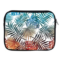 Blue Tropical Leaves Apple Ipad 2/3/4 Zipper Cases by goljakoff