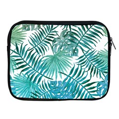 Blue Tropical Leaves Apple Ipad 2/3/4 Zipper Cases by goljakoff