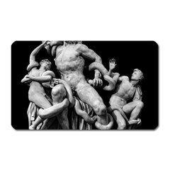 Laocoon Sculpture Over Black Magnet (rectangular) by dflcprintsclothing