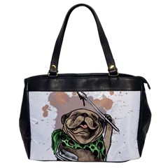 Pug Lover Coffee Oversize Office Handbag by EvgeniaEsenina