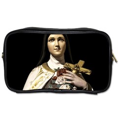 Virgin Mary Sculpture Dark Scene Toiletries Bag (one Side) by dflcprintsclothing