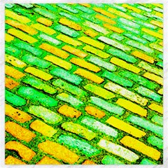 Diagonal Street Cobbles Canvas 20  X 20  by essentialimage