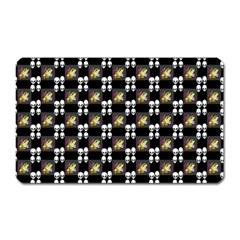 Shiny Skull Magnet (rectangular) by Sparkle