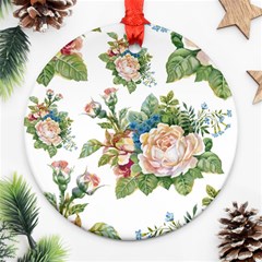 Vintage Flowers Ornament (round) by goljakoff