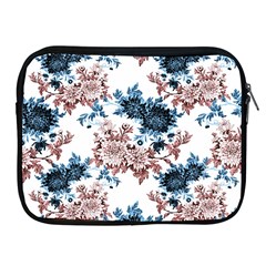 Blue And Rose Flowers Apple Ipad 2/3/4 Zipper Cases by goljakoff