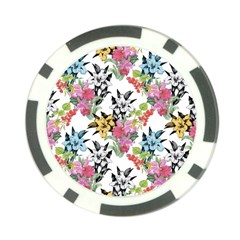 Summer Flowers Poker Chip Card Guard by goljakoff