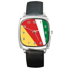 Seychelles-flag12 Square Metal Watch by FlagGallery