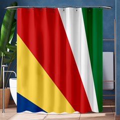 Seychelles-flag12 Shower Curtain 60  X 72  (medium)  by FlagGallery