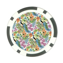 Peacock Pattern Poker Chip Card Guard by goljakoff