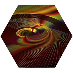 Fractal Illusion Wooden Puzzle Hexagon by Sparkle