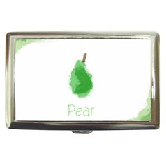 Pear Fruit Watercolor Painted Cigarette Money Case by Mariart