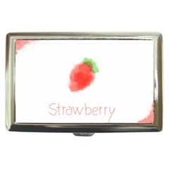 Strawbery Fruit Watercolor Painted Cigarette Money Case by Mariart