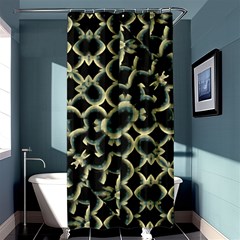 Dark Interlace Motif Mosaic Pattern Shower Curtain 36  X 72  (stall)  by dflcprintsclothing