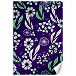 Floral blue pattern Canvas 24  x 36  23.35 x34.74  Canvas - 1