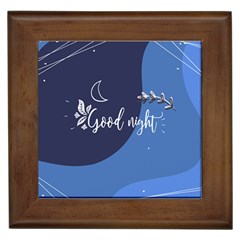 Background Good Night Framed Tile by Mariart