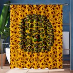 Lizards In Love In The Land Of Flowers Shower Curtain 60  x 72  (Medium)  60 x72  Curtain