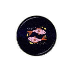 Fish Pisces Astrology Star Zodiac Hat Clip Ball Marker by HermanTelo