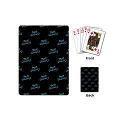 Just Beauty Words Motif Print Pattern Playing Cards Single Design (mini) by dflcprintsclothing