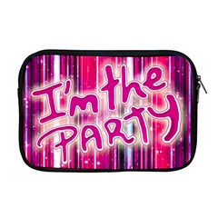 Party Concept Typographic Design Apple Macbook Pro 17  Zipper Case by dflcprintsclothing