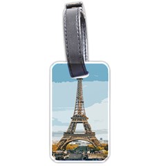 The Eiffel Tower  Luggage Tag (one Side) by ArtsyWishy