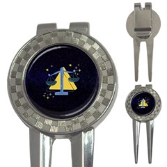 Horoscope Libra Astrology Zodiac 3-in-1 Golf Divots by Mariart