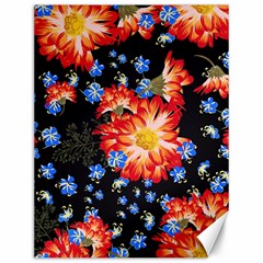 Orange And Blue Chamomiles Design Canvas 12  X 16  by ArtsyWishy