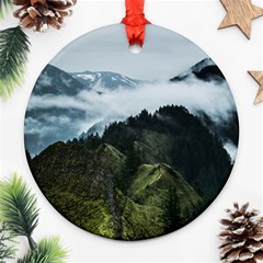 Mountain Landscape Ornament (round) by goljakoff