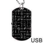 Hobo Signs Collected Inverted Dog Tag USB Flash (One Side) Front