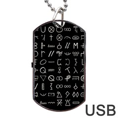 Hobo Signs Collected Inverted Dog Tag Usb Flash (two Sides) by WetdryvacsLair