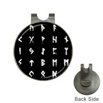 Elder Futhark Rune Set Collected Inverted Hat Clips with Golf Markers Front