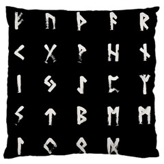 Elder Futhark Rune Set Collected Inverted Standard Flano Cushion Case (two Sides) by WetdryvacsLair