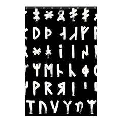 Complete Dalecarlian Rune Set Inverted Shower Curtain 48  X 72  (small)  by WetdryvacsLair