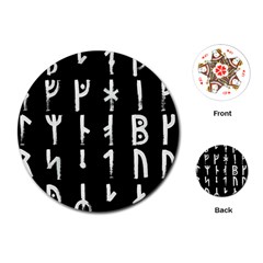 Medieval Runes Collected Inverted Complete Playing Cards Single Design (round) by WetdryvacsLair