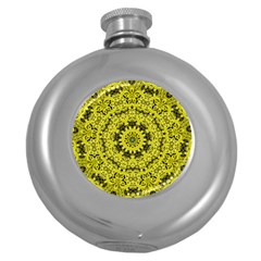 Yellow Kolodo Round Hip Flask (5 Oz) by Sparkle