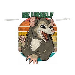 Possum - Be Urself Lightweight Drawstring Pouch (l) by Valentinaart