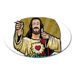 Buddy Christ Oval Magnet Front