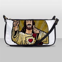 Buddy Christ Shoulder Clutch Bag by Valentinaart