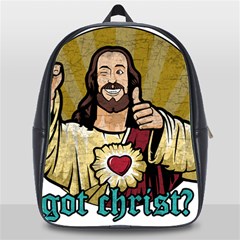 Buddy Christ School Bag (xl) by Valentinaart