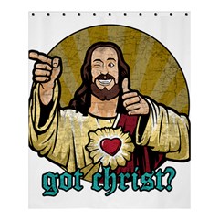 Buddy Christ Shower Curtain 60  X 72  (medium)  by Valentinaart