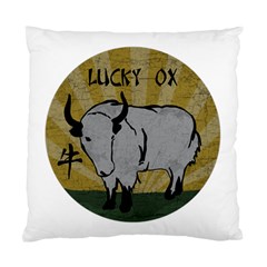 Chinese New Year ¨c Year Of The Ox Standard Cushion Case (one Side) by Valentinaart