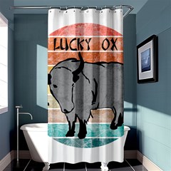 Chinese New Year ¨c Year Of The Ox Shower Curtain 36  X 72  (stall)  by Valentinaart