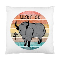 Chinese New Year ¨c Year Of The Ox Standard Cushion Case (one Side) by Valentinaart