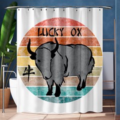 Chinese New Year ¨c Year Of The Ox Shower Curtain 60  X 72  (medium)  by Valentinaart