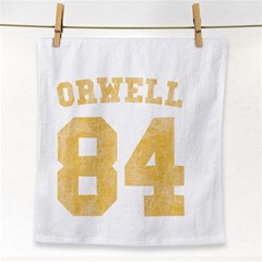 Orwell 84 Face Towel by Valentinaart