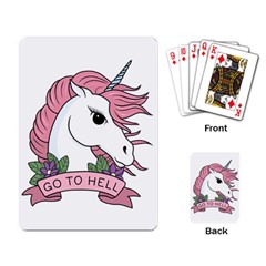 Go To Hell Playing Cards Single Design (rectangle) by Valentinaart